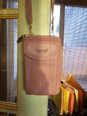 Pink Crossbody Phone Bag